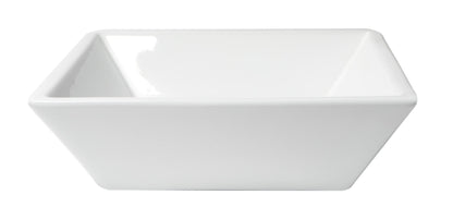 ALFI brand  ABC912 White 17" Square Above Mount Ceramic Sink