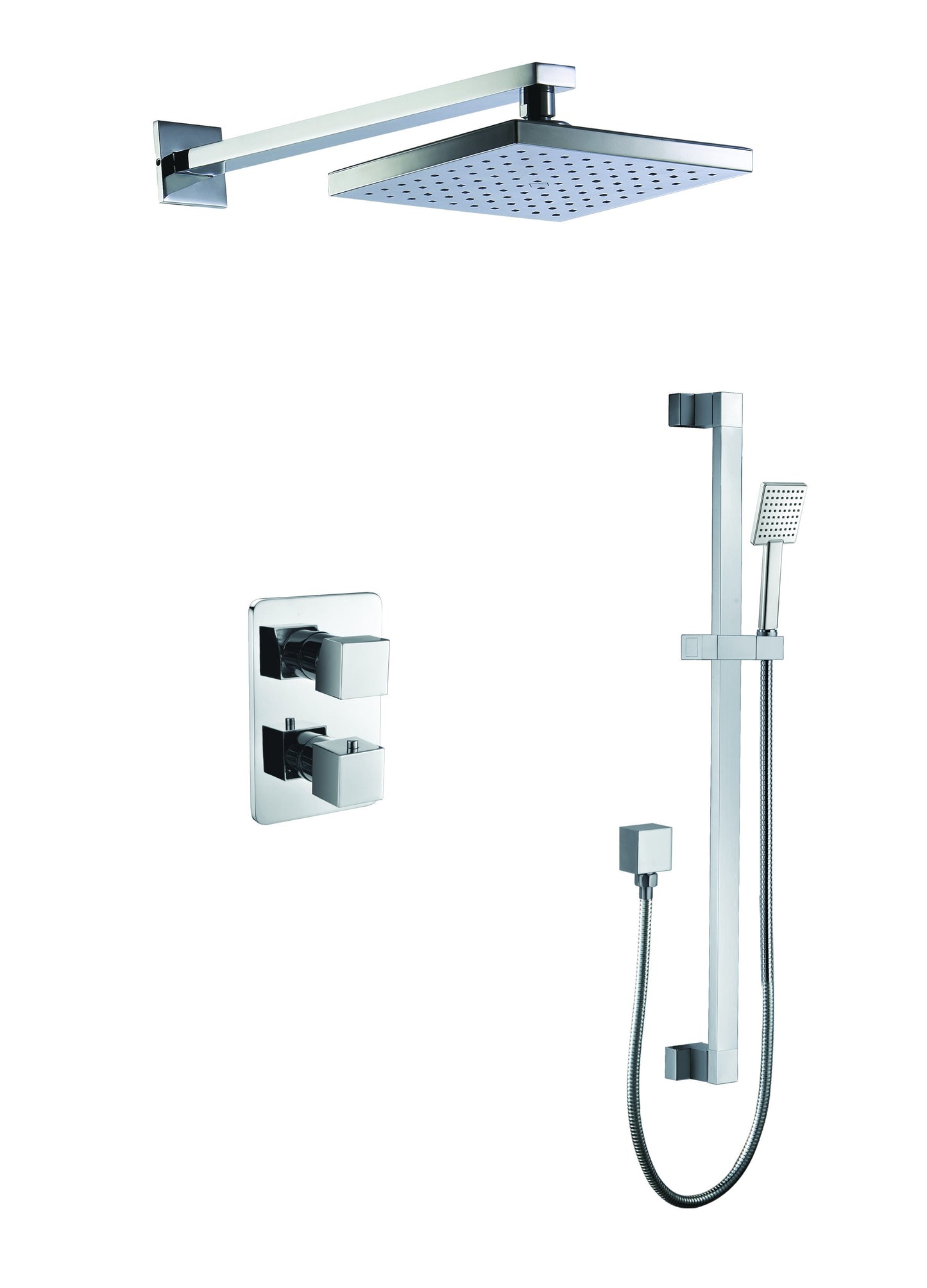 ALFI brand AB2830 2 Way Thermostatic Square Shower Set