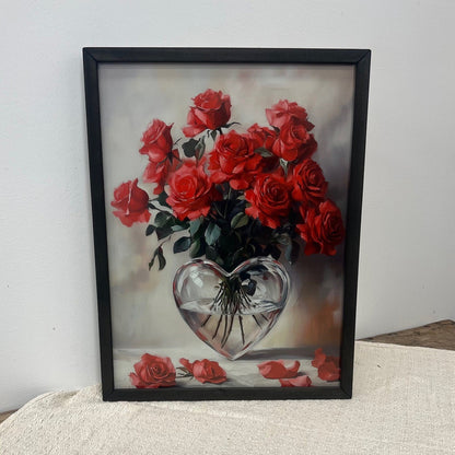 18" x 24" Valentine Roses Box Frame
