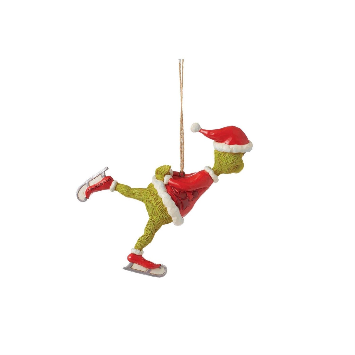 Grinch Ice Skating Ornament