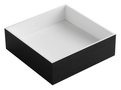 ALFI brand  ABRS14SBM Black Matte 14" Square Solid Surface Resin Sink