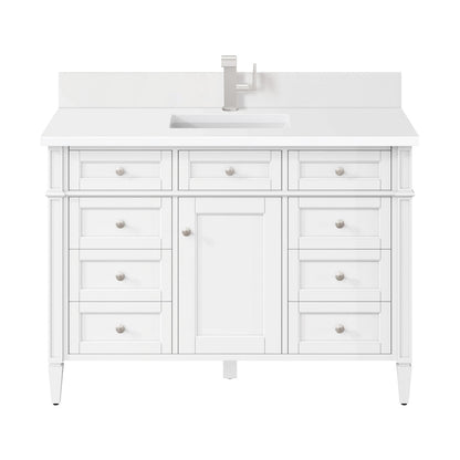 Brittany 48" Single Vanity in Bright White