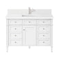 Brittany 48" Single Vanity in Bright White