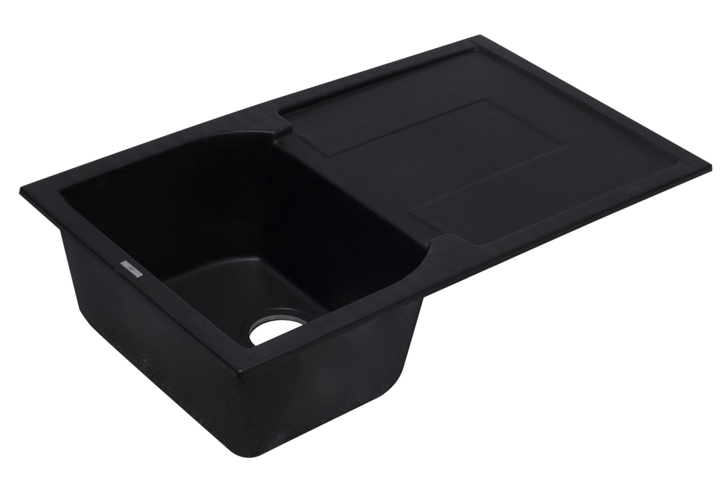 ALFI brand AB1620DI 34" Single Bowl Granite Composite Kitchen Sink with Drainboard