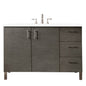 Metropolitan 48" Single Vanity Cabinet, Silver Oak