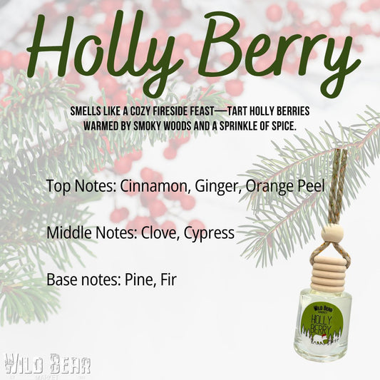 Holly Berry Car Freshener