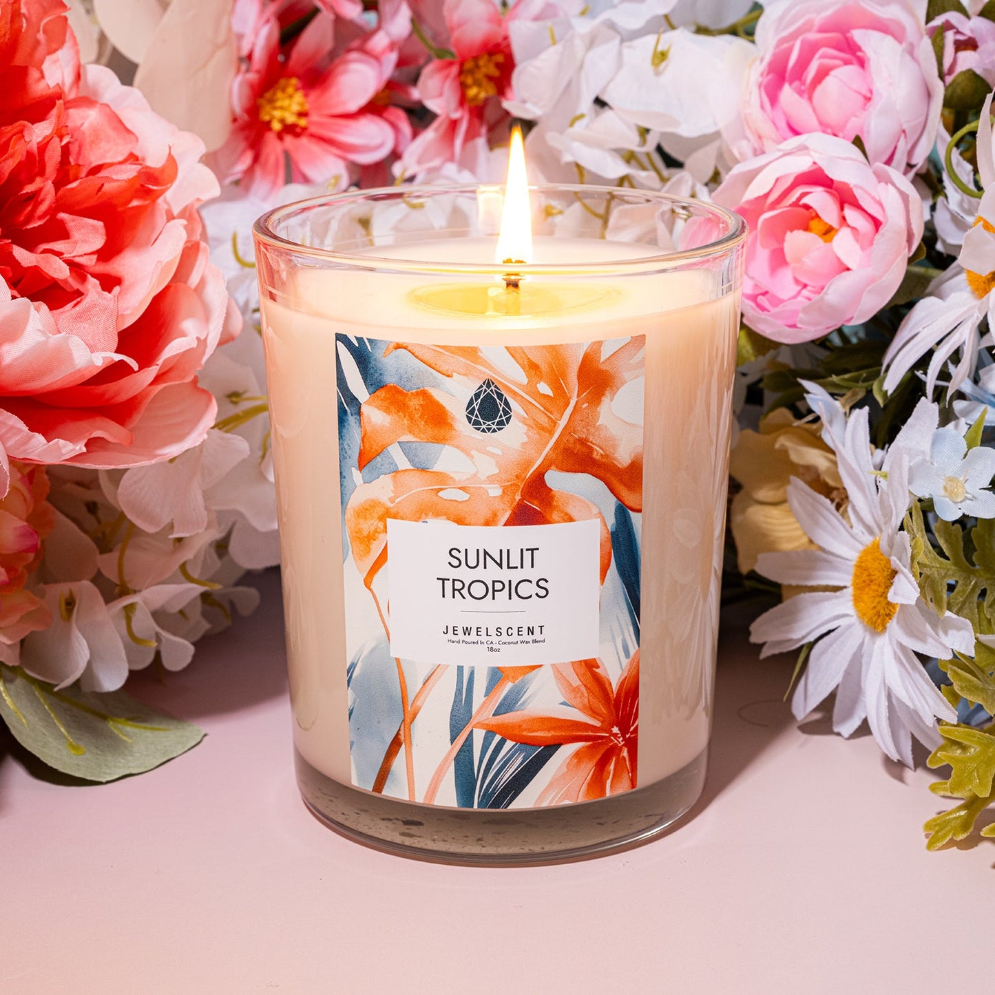 Sunlit Tropics 18oz Home Jewelry Candle