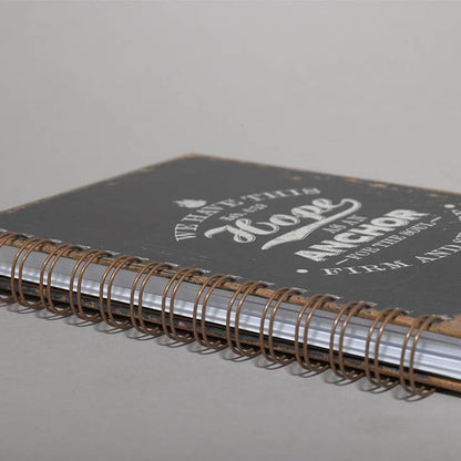 Hope As An Anchor Large Hardcover Wirebound Journal - Hebrews 6:19