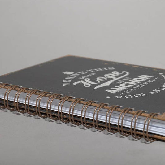 Hope As An Anchor Large Hardcover Wirebound Journal - Hebrews 6:19