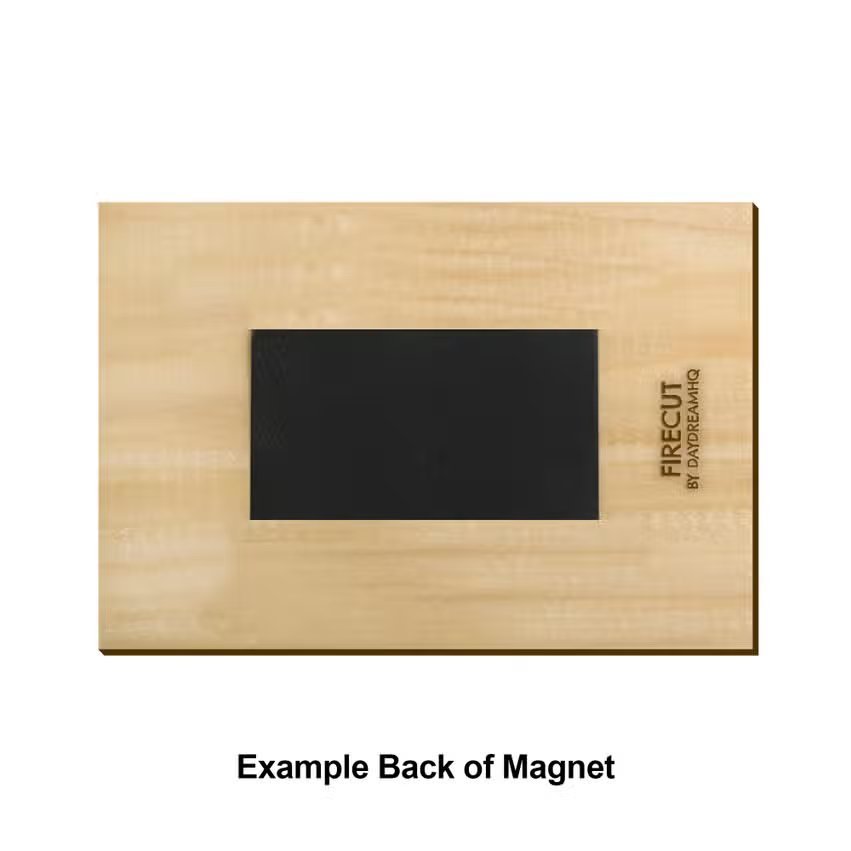 Hot Pink Flamingo Wood Print Magnets