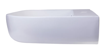 ALFI brand  AB112  28" White D-Bowl Porcelain Wall Mounted Bath Sink