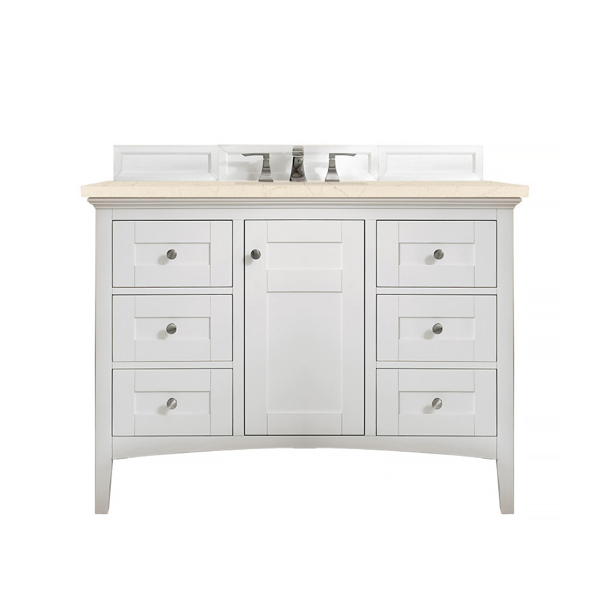 Palisades 48" Single Vanity Cabinet, Bright  White