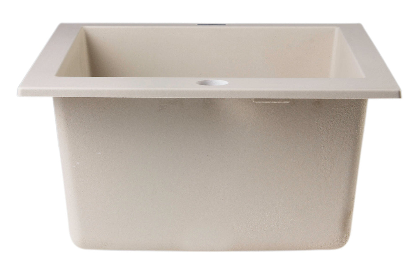 ALFI brand AB1720DI 17" Drop-In Rectangular Granite Composite Kitchen Prep Sink