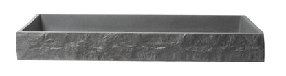 ALFI brand  ABCO39TR 39" Solid Concrete Gray Matte Trough Sink for the Bathroom