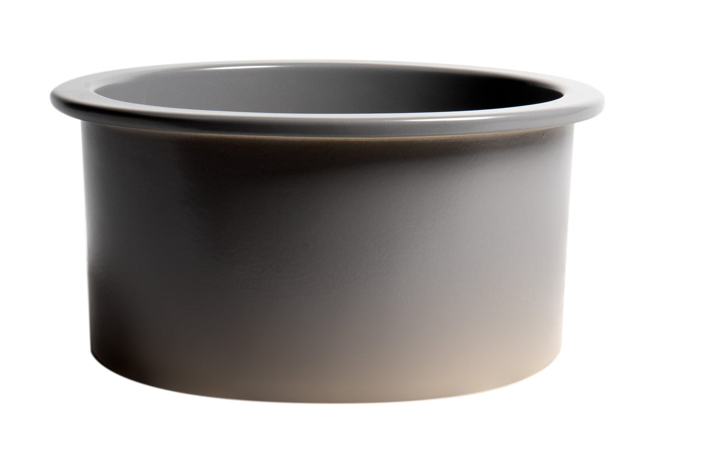 ALFI brand ABF1818R Round 18" x 18" Undermount / Drop In Fireclay Prep Sink