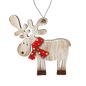 Rustic Wooden Reindeer Ornament -