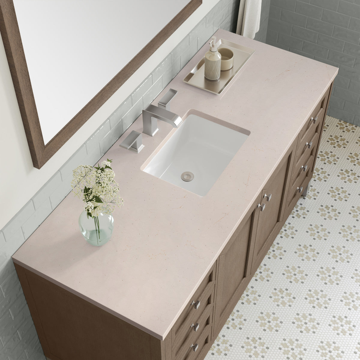 Chicago 60" Single Vanity Cabinet
