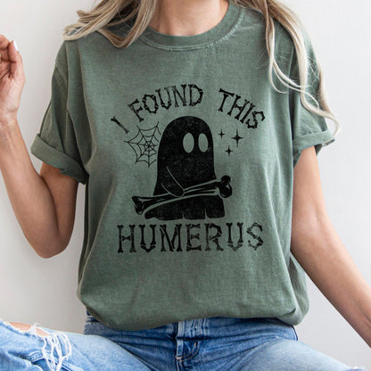I Found This Humerus Retro Halloween Comfort Colors Tshirt