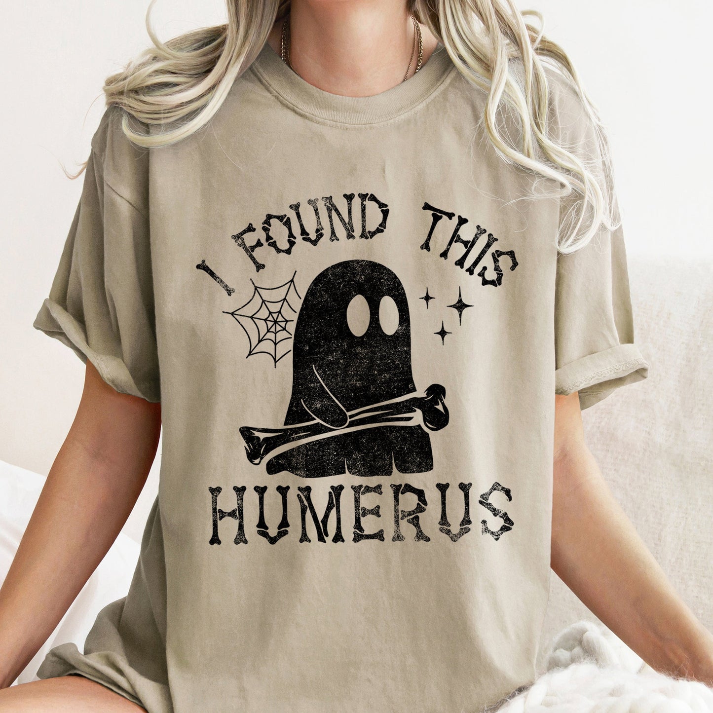 I Found This Humerus Retro Halloween Comfort Colors Tshirt