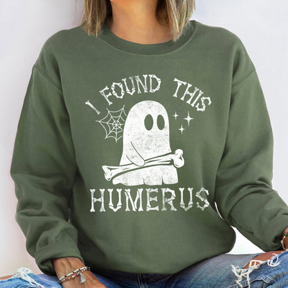 Humerus Ghost Vintage Halloween Sweatshirt