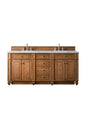 Bristol 72" Double Vanity Cabinet, Bright White