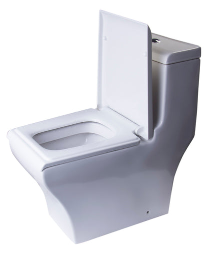 EAGO TB356 DUAL FLUSH ONE PIECE  HIGH EFFICIENCY LOW FLUSH CERAMIC TOILET