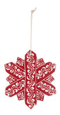 Hand Painted Snowflake Ornament -