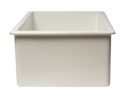 ALFI brand AB3018UD 30" x 18" Fireclay Undermount / Drop In Fireclay Kitchen Sink