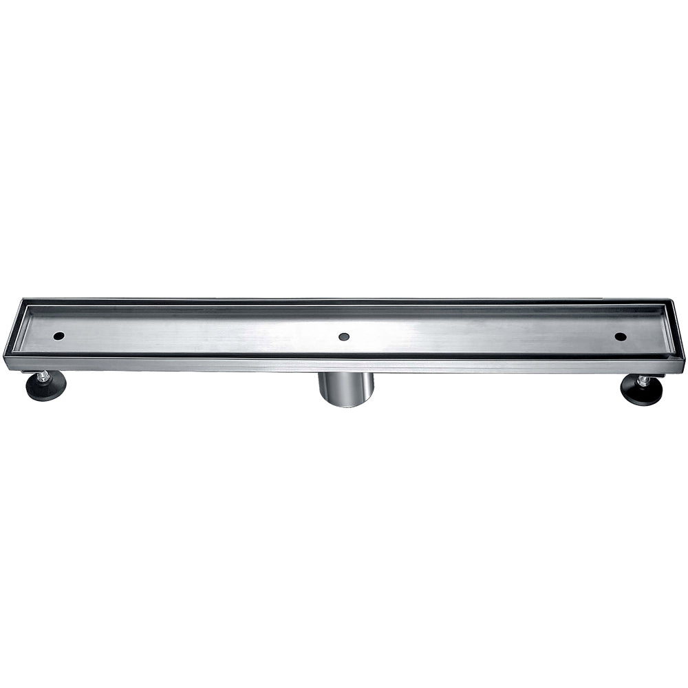 ALFI brand  ABLD24A 24" Long Modern Stainless Steel Linear Shower Drain w/o Cover