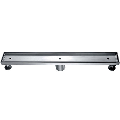 ALFI brand  ABLD24A 24" Long Modern Stainless Steel Linear Shower Drain w/o Cover
