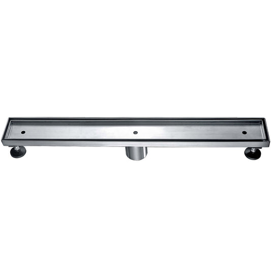 ALFI brand  ABLD24A 24" Long Modern Stainless Steel Linear Shower Drain w/o Cover