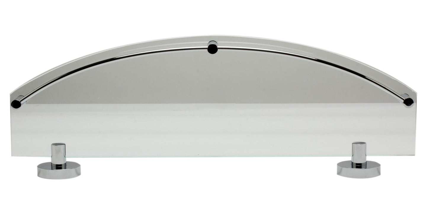 ALFI brand  AB9547 Polished Chrome Wall Mounted Glass Shower Shelf Bathroom Accessory