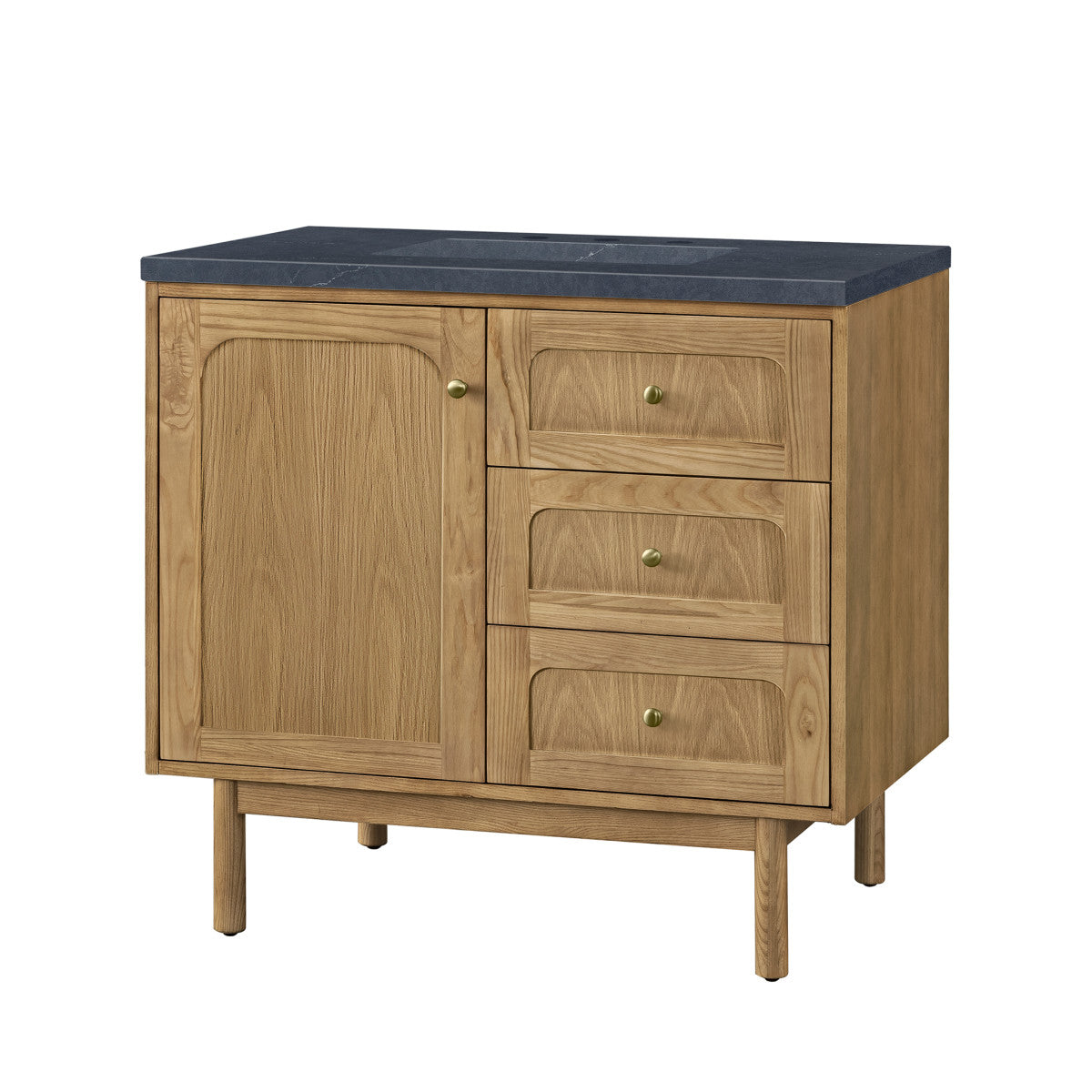 Laurent 36" Single Vanity Cabinet, Light Natural Oak