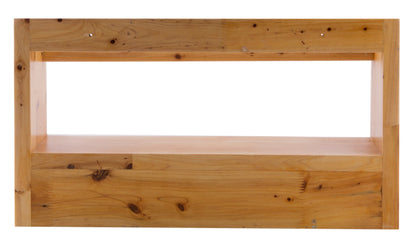 ALFI brand  AB5508 18" Wall Mounted Wooden Shelf & Hooks Bathroom Accessory