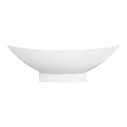 ALFI brand  AB9991 White Matte 71" Solid Surface Resin Free Standing Hammock Style Bathtub