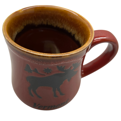 Vermont Moose Mug - Rustic Red