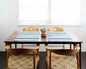 Woven Cotton Dining Placemat | Ocean Blue