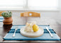 Woven Cotton Dining Placemat | Ocean Blue