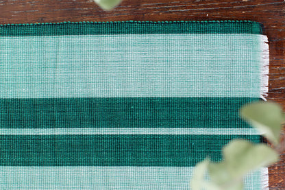 Woven Cotton Dining Placemat | Forrest Green