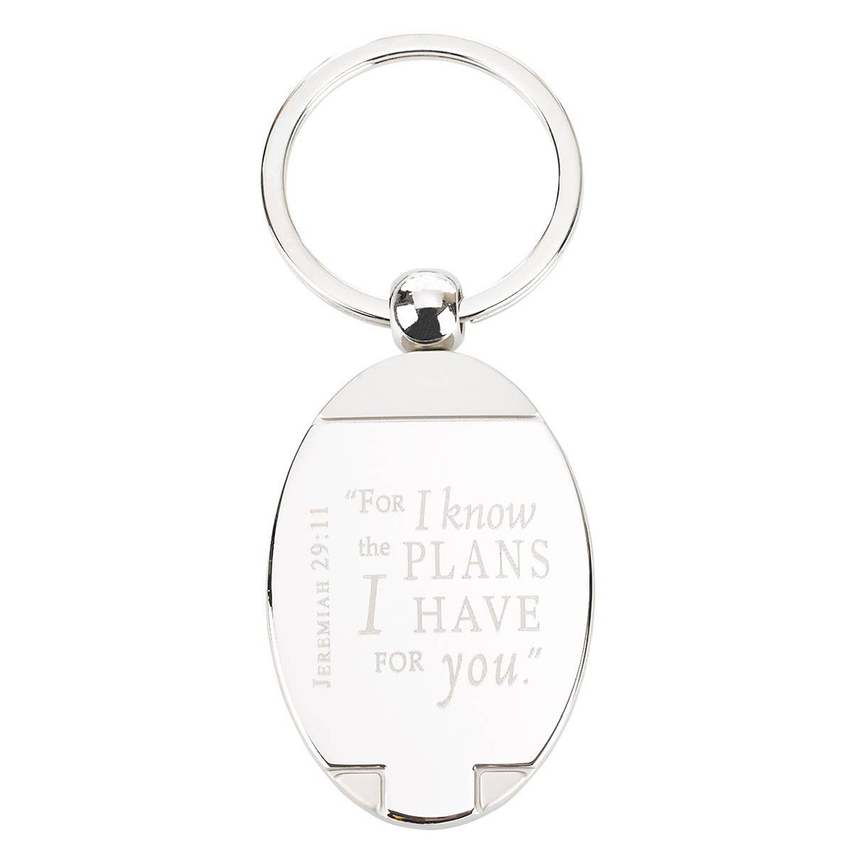 I Know the Plans - Jeremiah 29:11 Metal Key Ring
