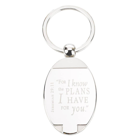 I Know the Plans - Jeremiah 29:11 Metal Key Ring