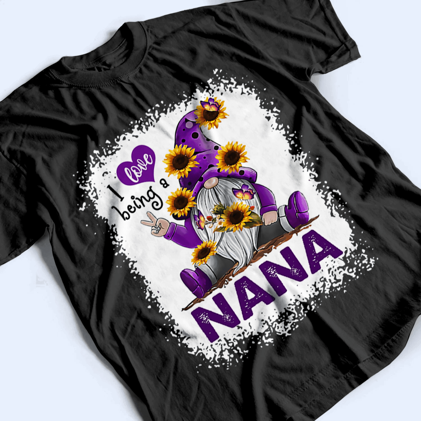 I Love Being A Grandma Gnome - Personalized Custom T Shirt - Birthday, Loving, Funny Gift for Grandma/Nana/Mimi, Mom, Wife, Grandparent