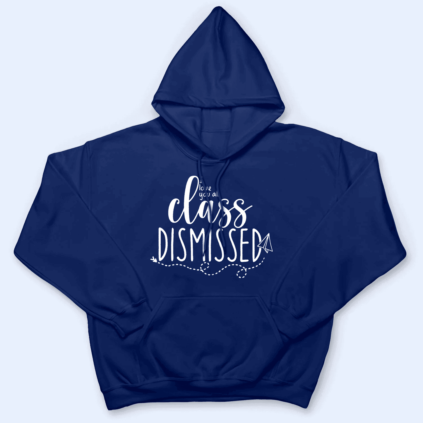 I Love You All Class Dismissed Paper Airplane Summer Break- Personalized Custom T Shirt - Birthday, Loving, Funny Gift for Teacher, Kindergarten, Preschool, Pre K, Paraprofessional