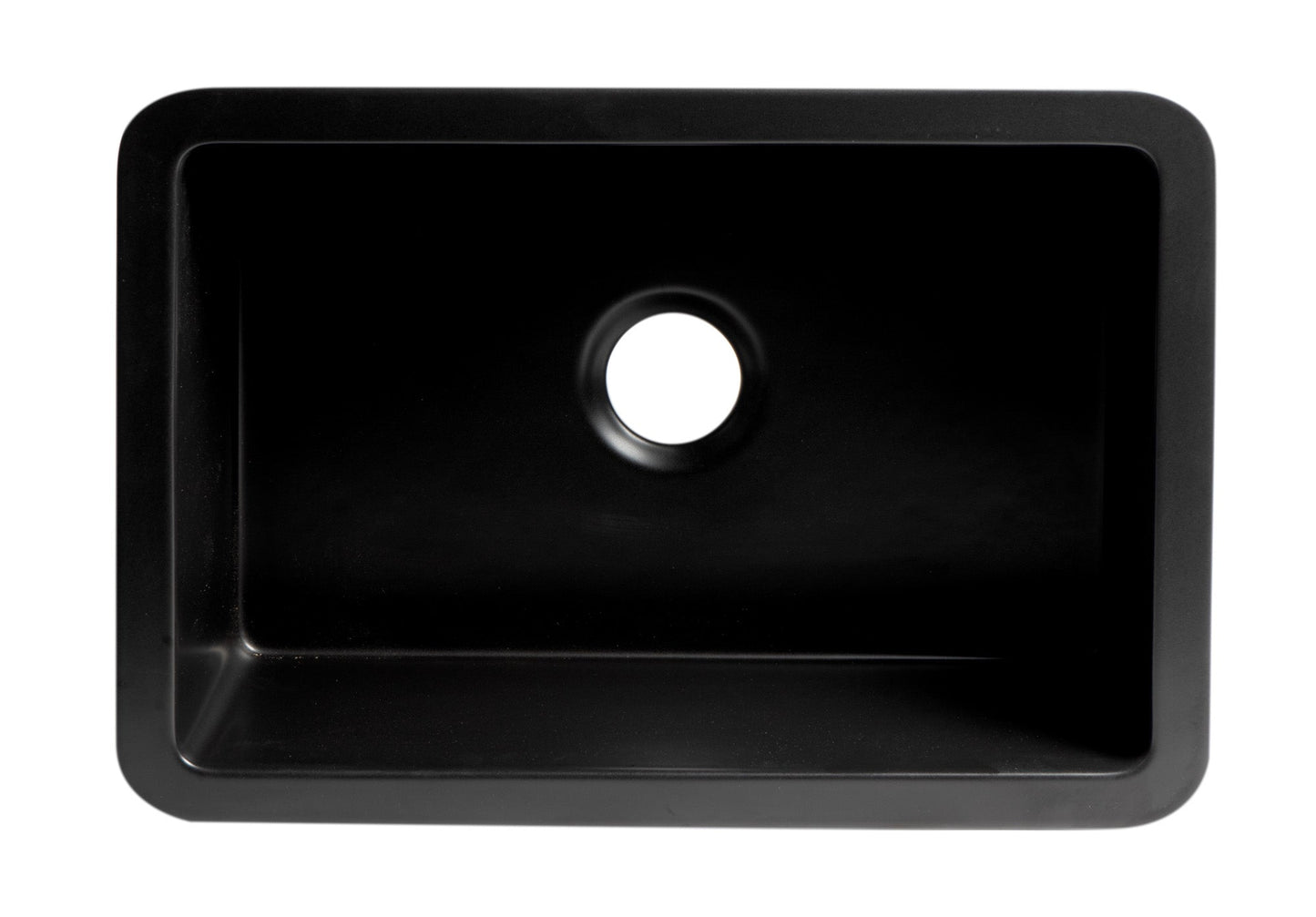 ALFI brand ABF2718UD 27" x 18" Fireclay Undermount / Drop In Firelcay Kitchen Sink