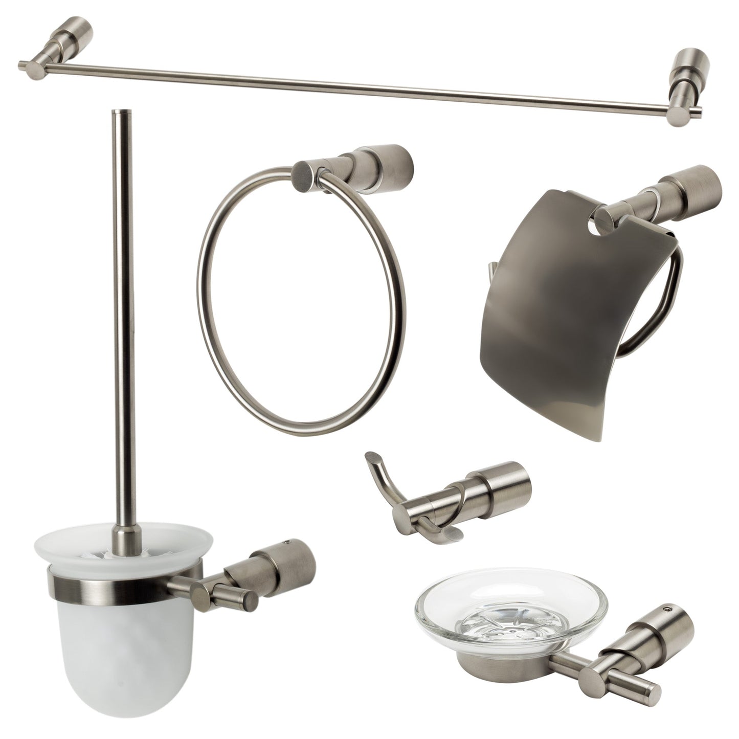 ALFI brand AB9508 6 Piece Matching Bathroom Accessory Set
