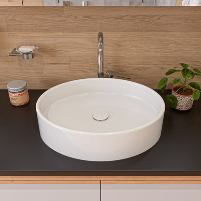 ALFI brand  ABC911 White 22" Oval Above Mount Ceramic Sink