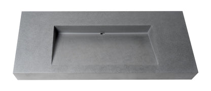 ALFI brand  ABCO48R 48" Solid Concrete Rectangular Countertop Sink