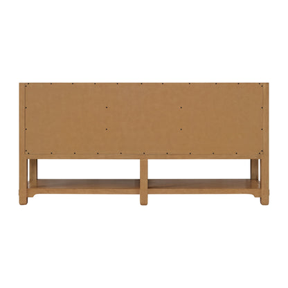 Malibu 72" Double Vanity Cabinet, Amber Birch