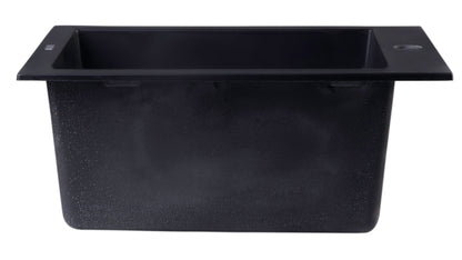 ALFI brand AB1720DI 17" Drop-In Rectangular Granite Composite Kitchen Prep Sink