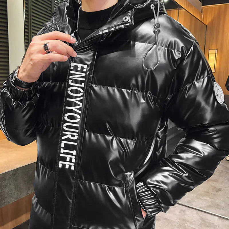 Men's Thick Cotton Reflective Fashion Jacket